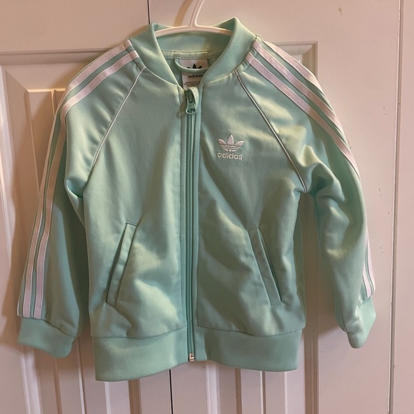 ✨Turquoise Adidas Zip Jacket 18-24M - Picture 1 of 6